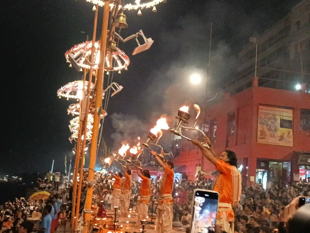 Spiritual Ganga Aarti in Varanasi and its connection with Ganga Talao Mauritius