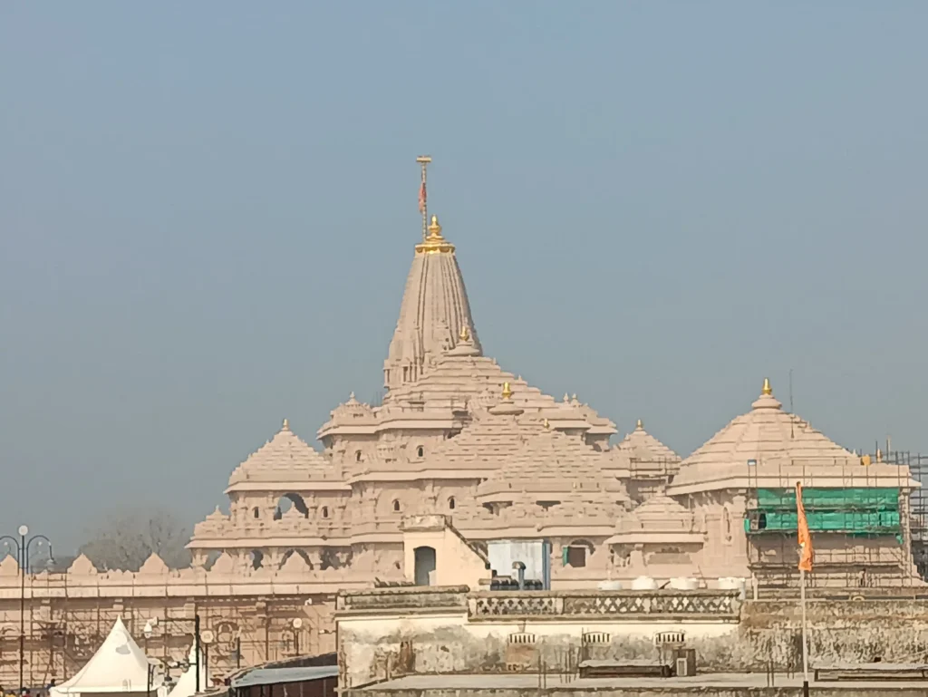 Grand temple with intricate architecture Ayodhya & Kashi Darshan Guide