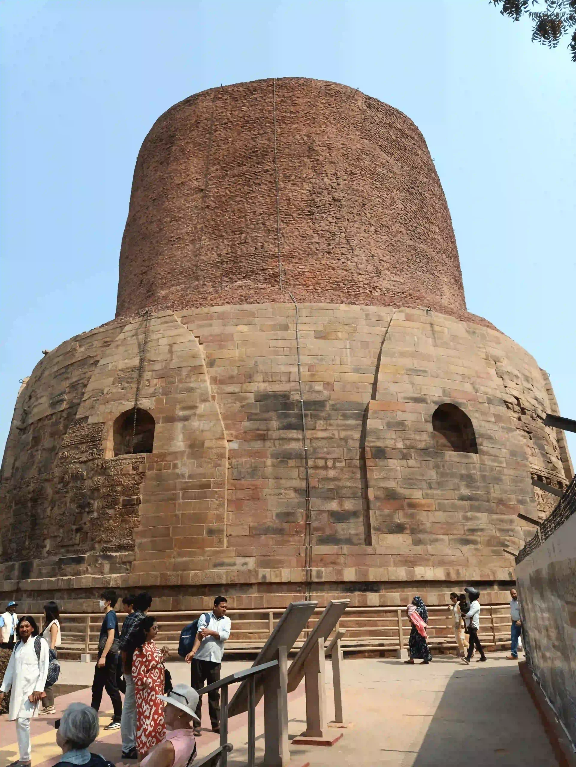 Dhamek Stupa at Sarnath near Varanasi, an important Buddhist pilgrimage monument