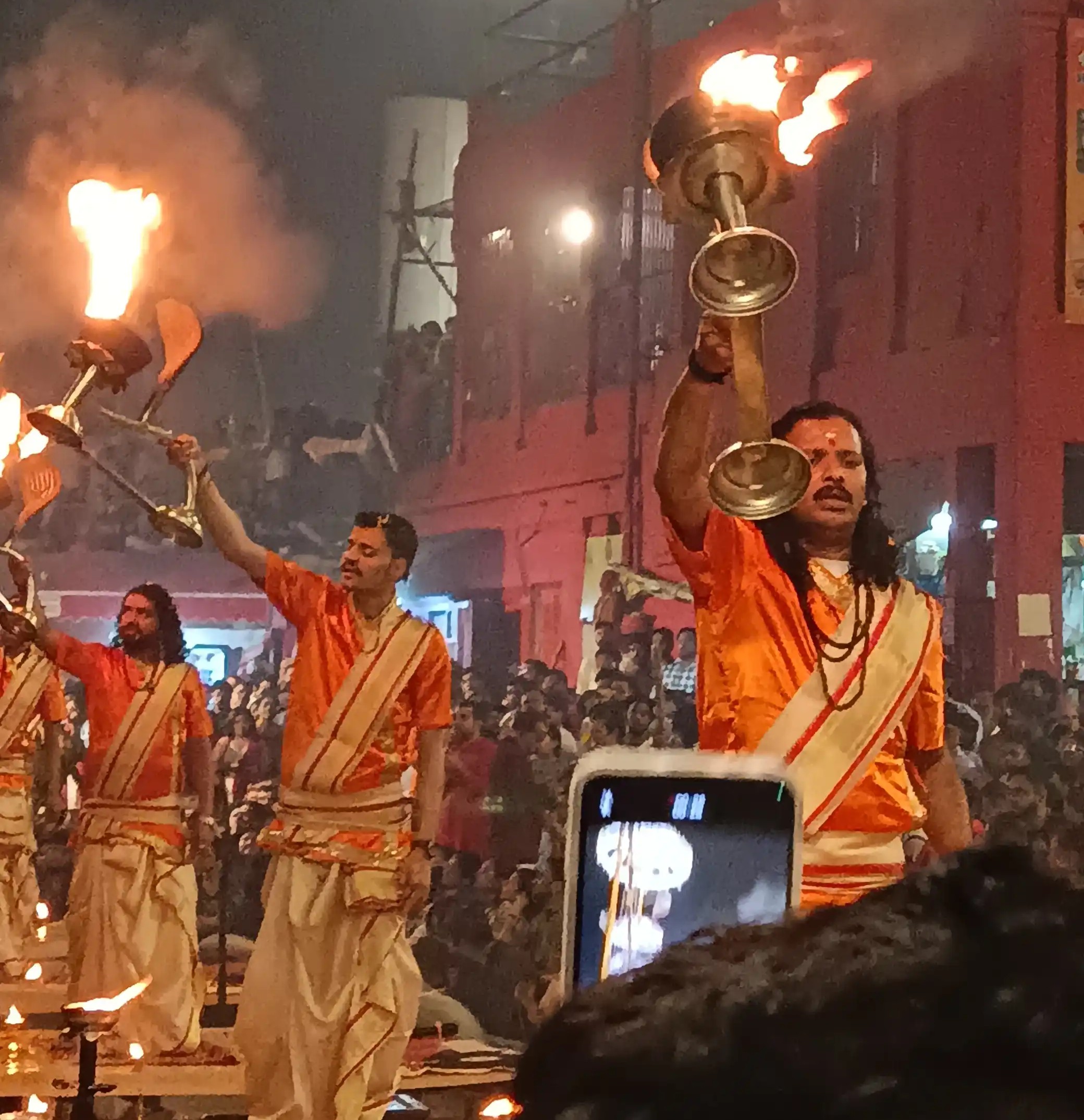 Evening Ganga Aarti at Dashashwamedh Ghat Varanasi